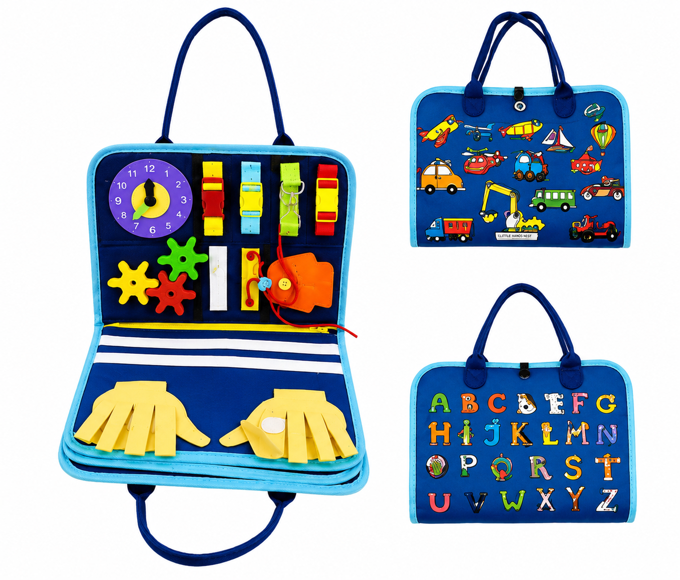 LittleHandsNest Busy Board Sensory Toys