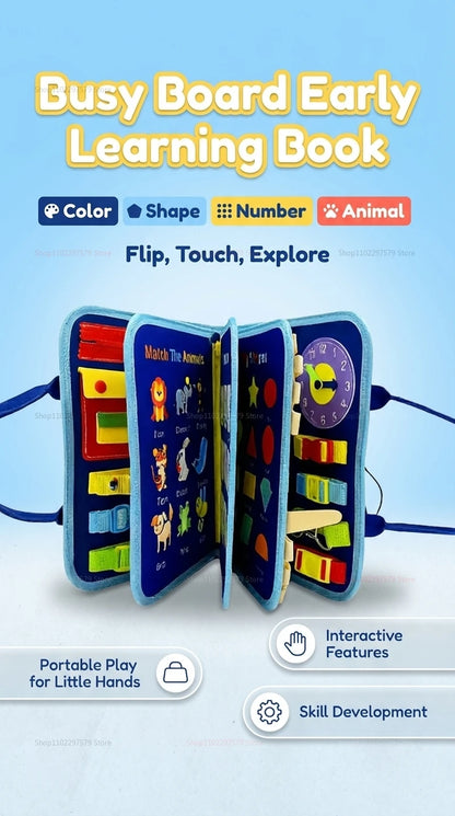 LittleHandsNest Busy Board Sensory Toys