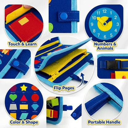 LittleHandsNest Busy Board Sensory Toys