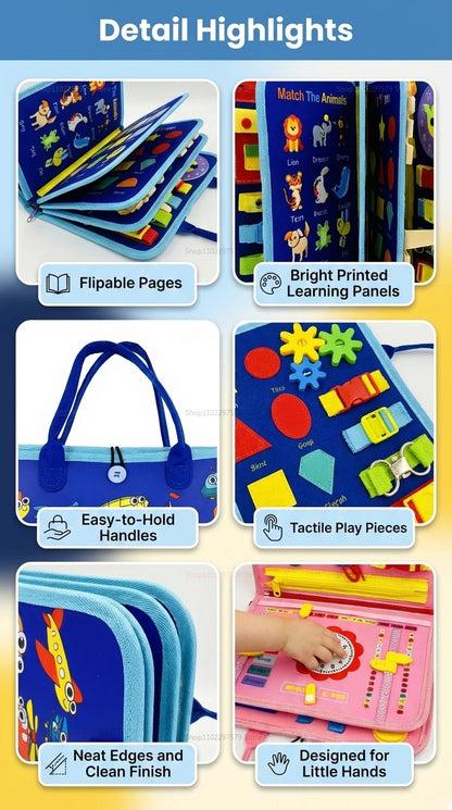LittleHandsNest Busy Board Sensory Toys