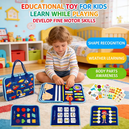 LittleHandsNest Busy Board Sensory Toys