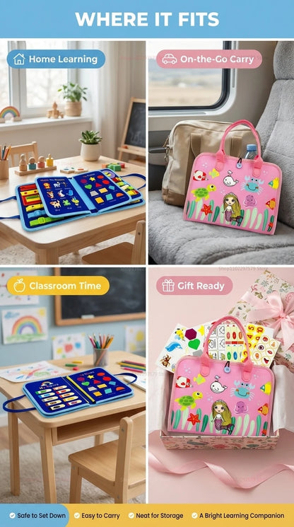 LittleHandsNest Busy Board Sensory Toys
